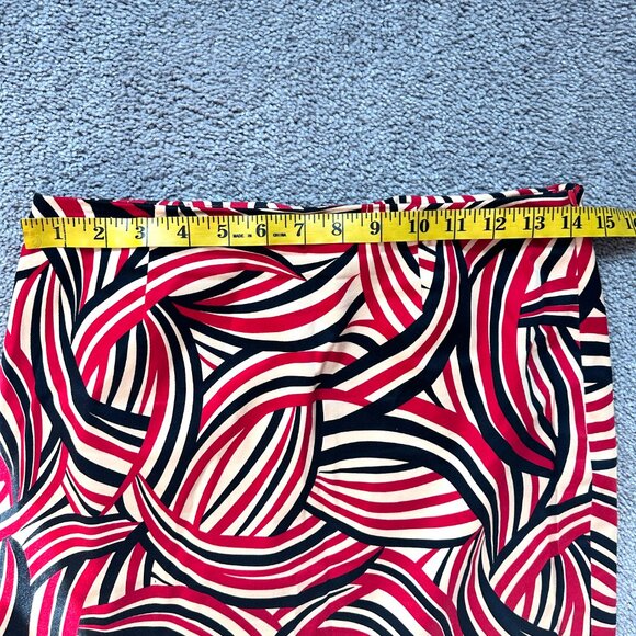 ETCETERA | Women’s Printed Skirt | Red, Black, Tan | Size: 4 - Picture 4 of 7